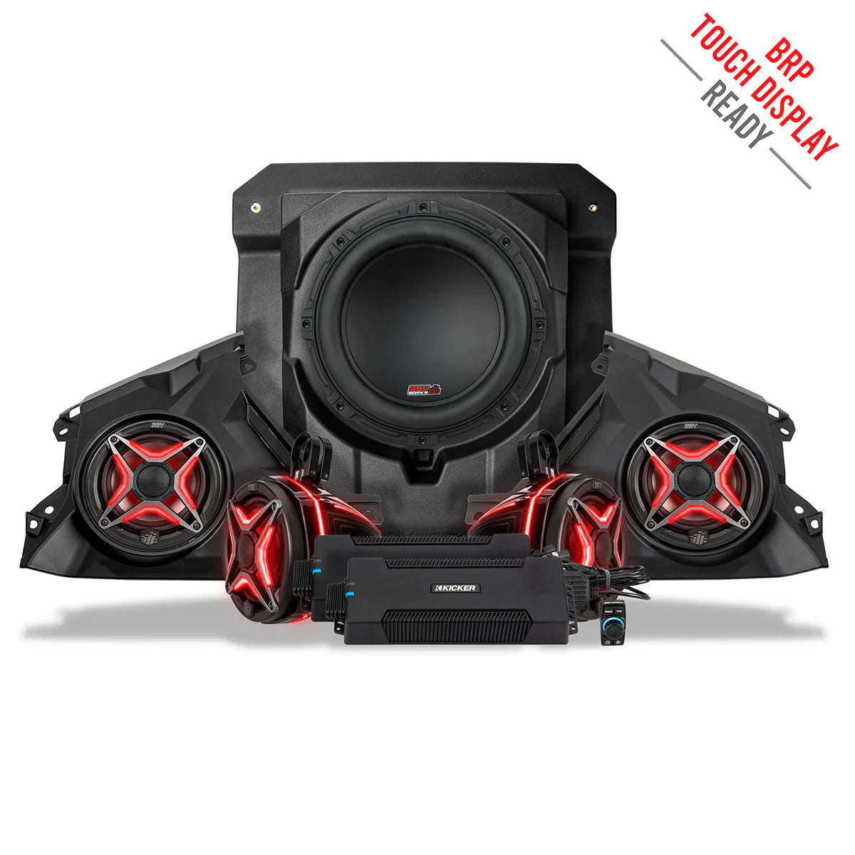 SSV Works Phase-4 V-Spec 1650watt 5-Speaker System for Can-Am Maverick R