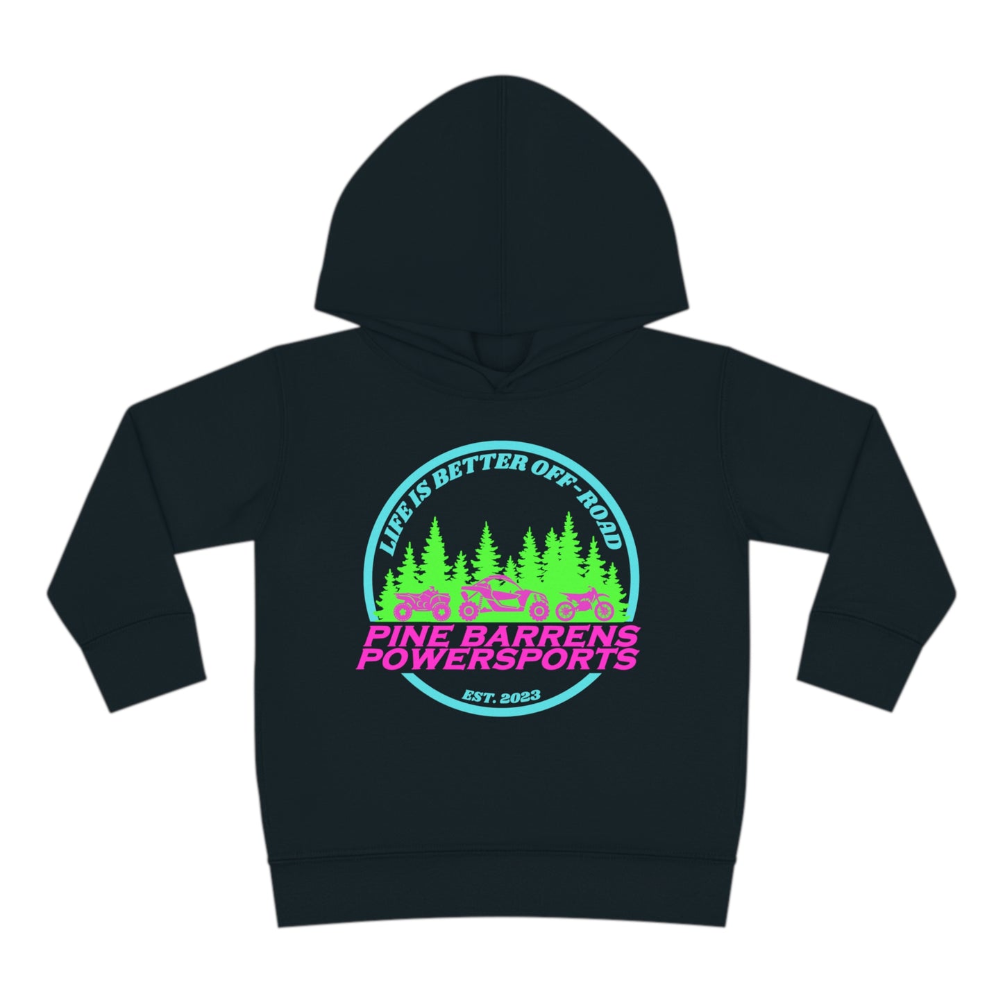Pine Barrens Powersports Neon Hoodie - Toddler