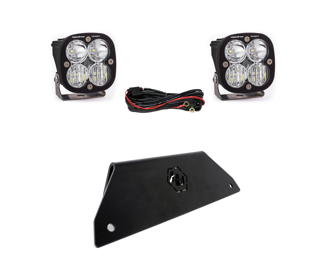 Baja Designs Clear Squadron Sport Bumper Lower Mount Light Kit - Polaris 2020-24 RZR Pro XP 447169