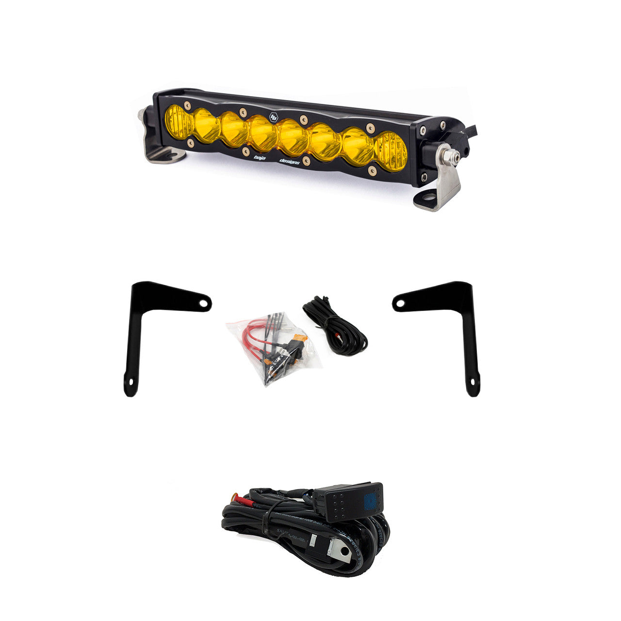 Baja Designs Can-Am X3 Shock Mount Kit w/ 10" S8 Light Bar Amber 447038