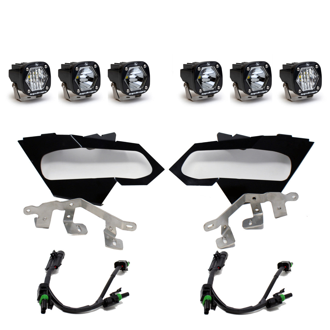 Baja Designs Can-Am X3 Headlight Kit S1 Spot W/C 447074