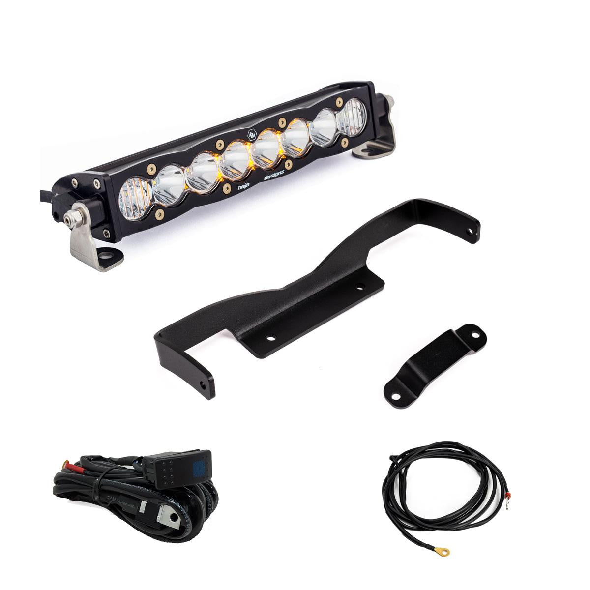 Baja Designs Clear 10" S8 Shock Tower Kit - Can-Am Maverick R 448195