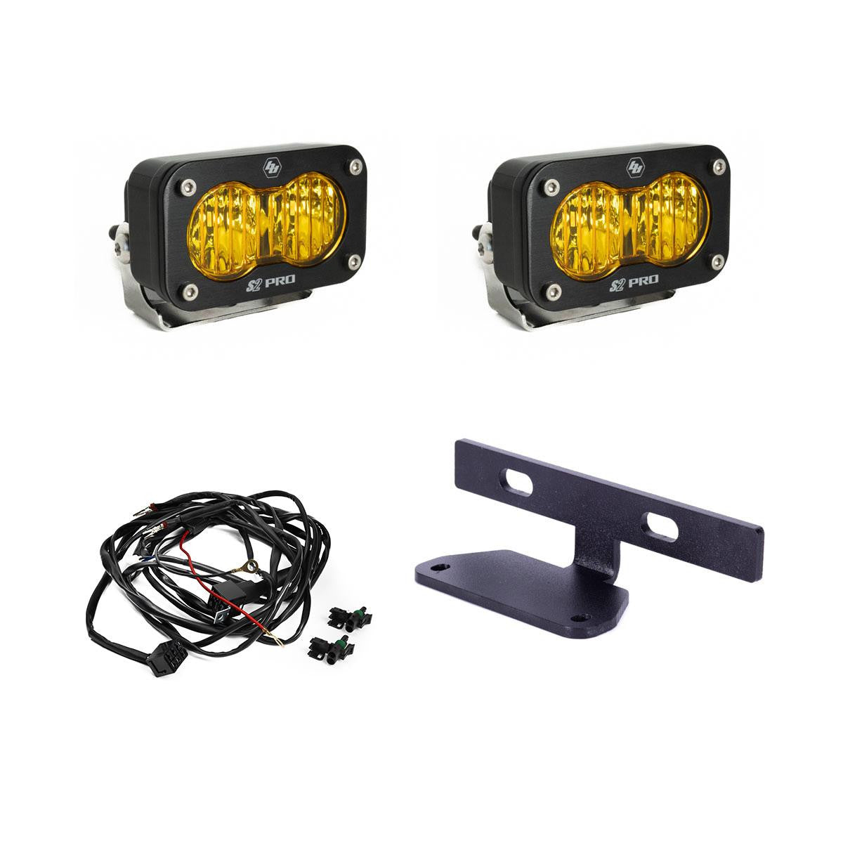 Baja Designs Dual S2 Pro Hood Kit - Can-Am Maverick R 448208