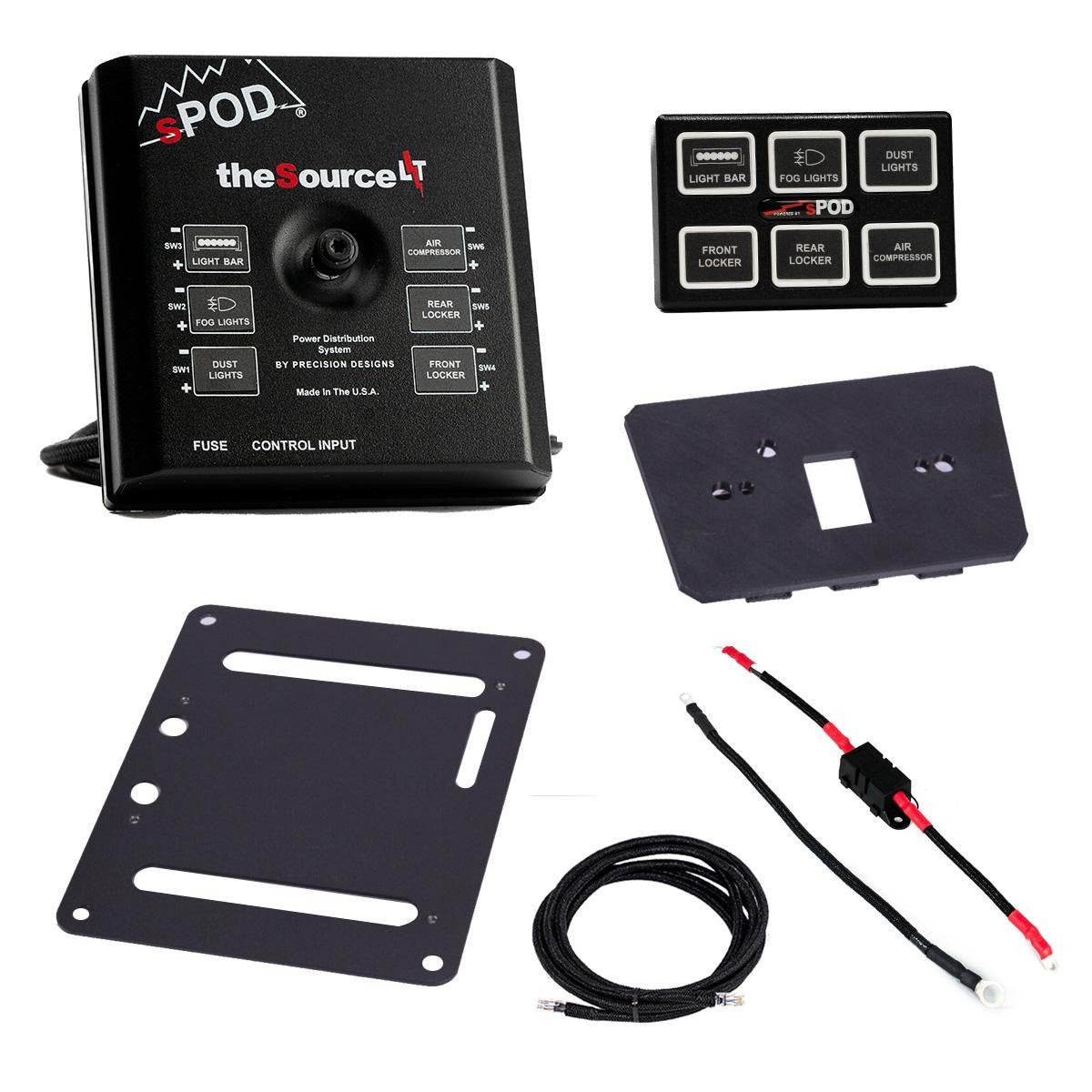 Baja Designs Mini6 SourceLT Center Console Kit - Can-Am Maverick R 870139