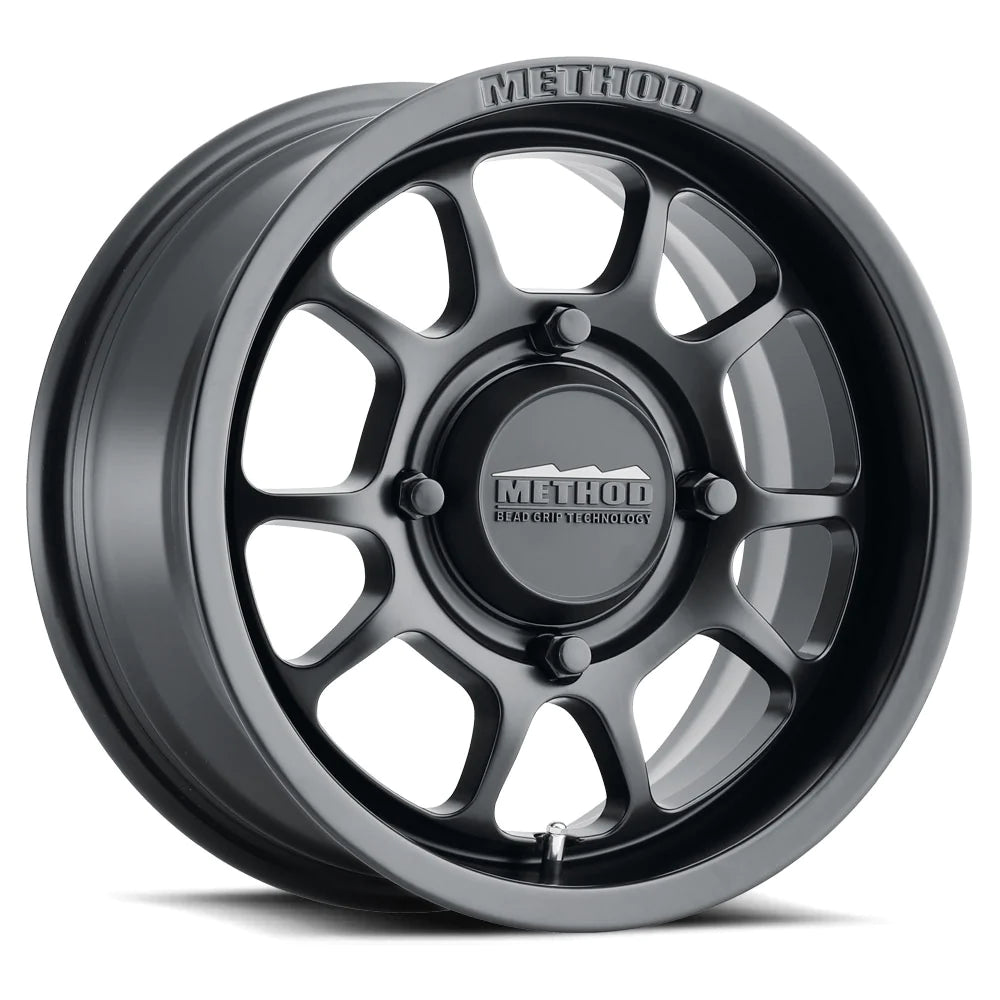 Method Race Wheels 15x10 MR409 UTV Bead Grip 6x5.5 Offset 0 Matte Black