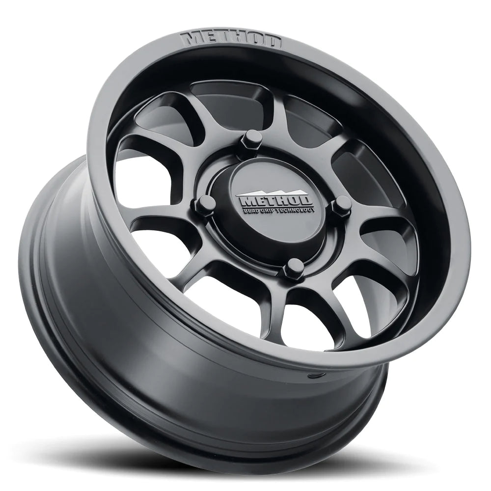 Method Race Wheels 15x10 MR409 UTV Bead Grip 6x5.5 Offset 0 Matte Black
