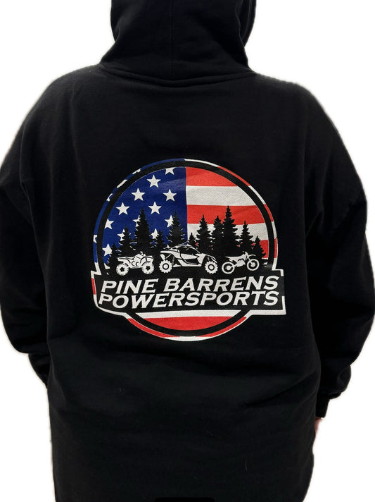 Pine Barrens Powersports 'Merica AF Hoodie - Unisex