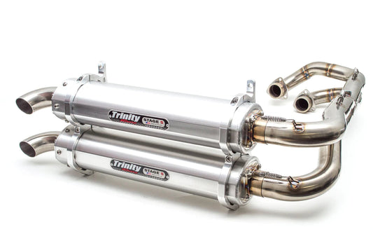 Trinity Racing Dual Full Exhaust for Polaris General 1000/1000 S