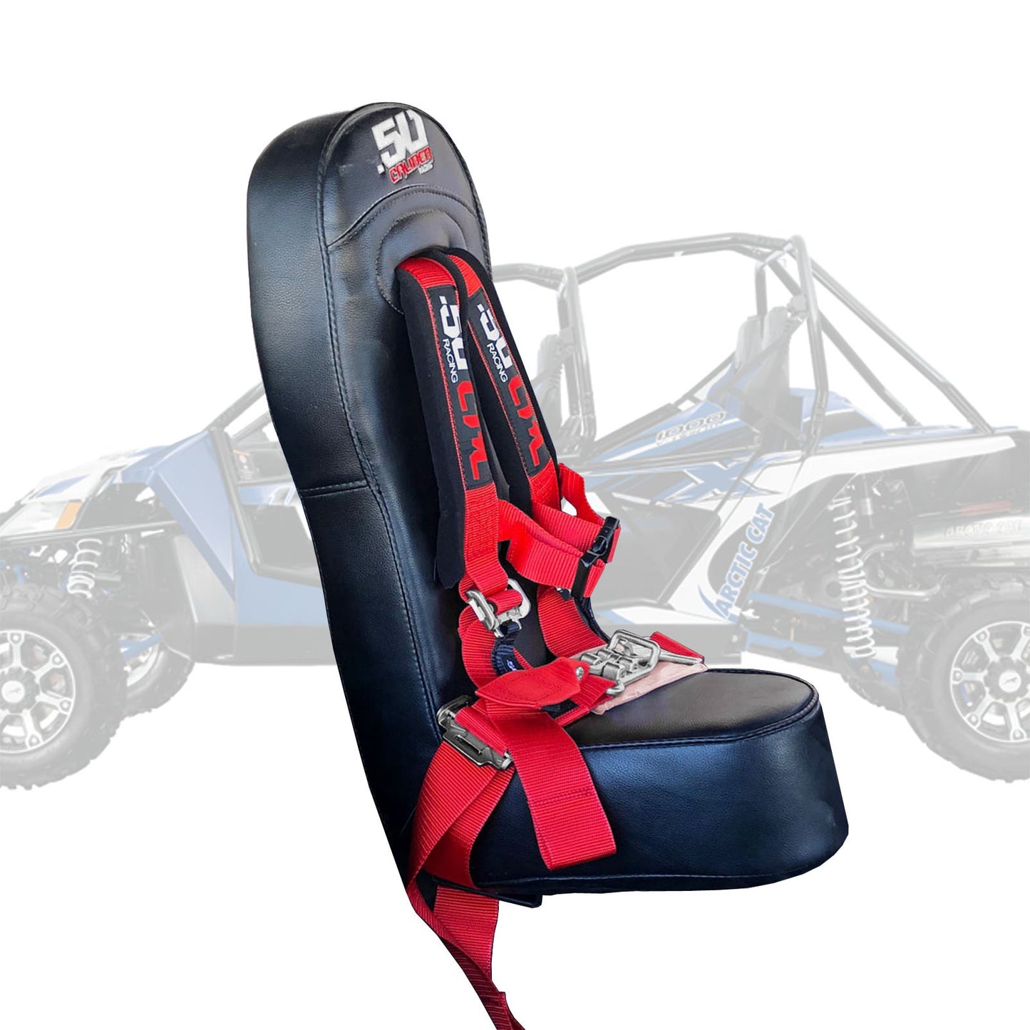 50 Caliber Racing Child Bump Seat W/ Harness for Arctic Cat Wildcat