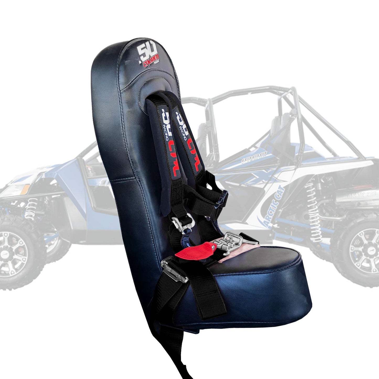 50 Caliber Racing Child Bump Seat W/ Harness for Arctic Cat Wildcat
