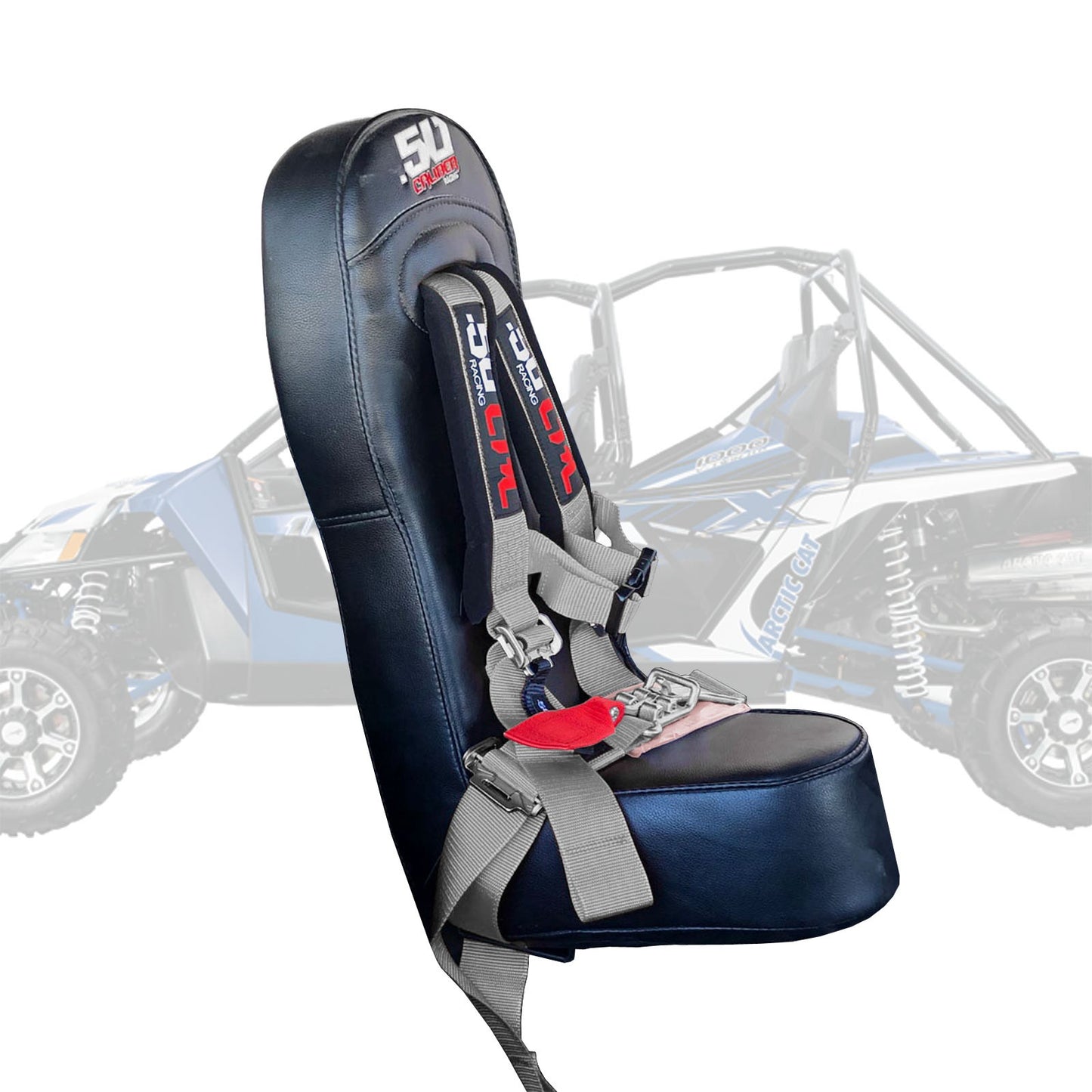 50 Caliber Racing Child Bump Seat W/ Harness for Arctic Cat Wildcat