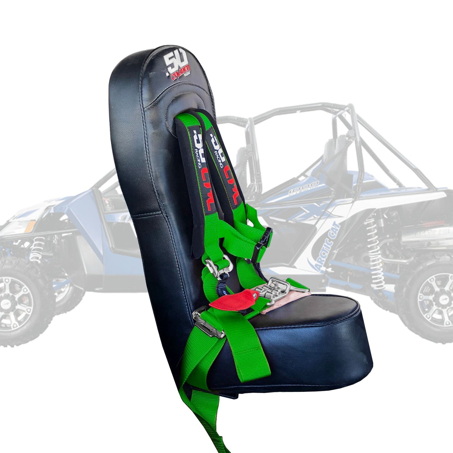 50 Caliber Racing Child Bump Seat W/ Harness for Arctic Cat Wildcat