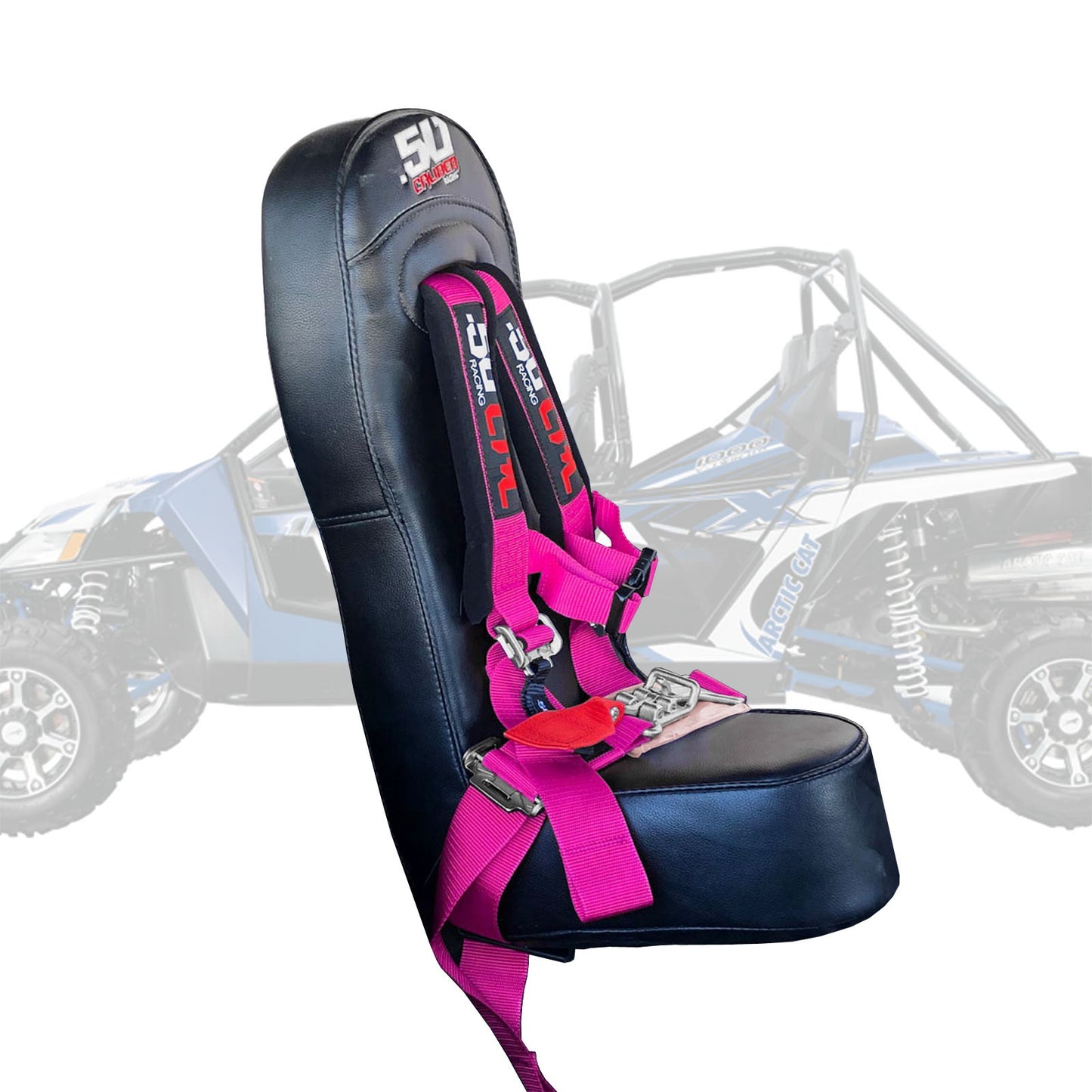 50 Caliber Racing Child Bump Seat W/ Harness for Arctic Cat Wildcat