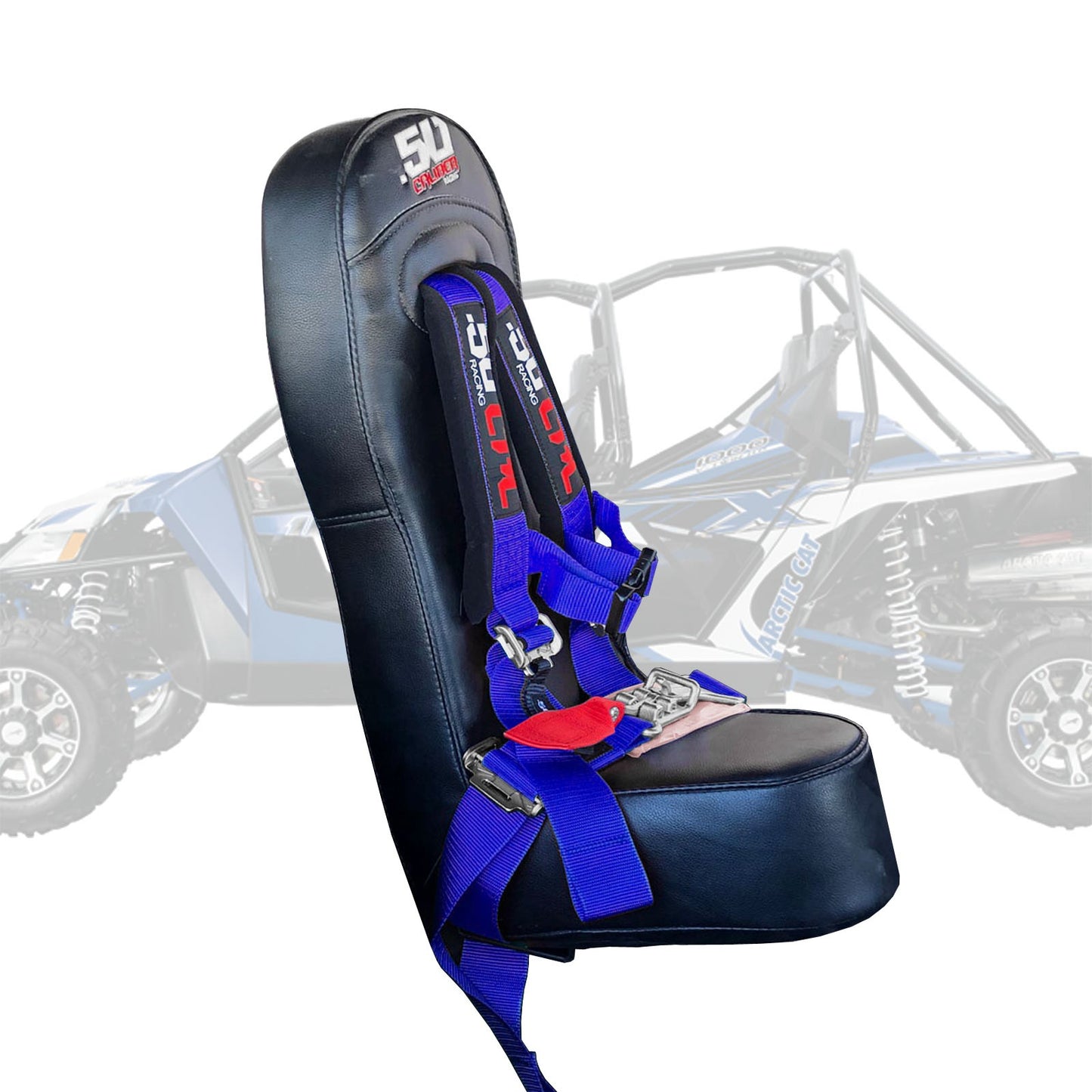 50 Caliber Racing Child Bump Seat W/ Harness for Arctic Cat Wildcat