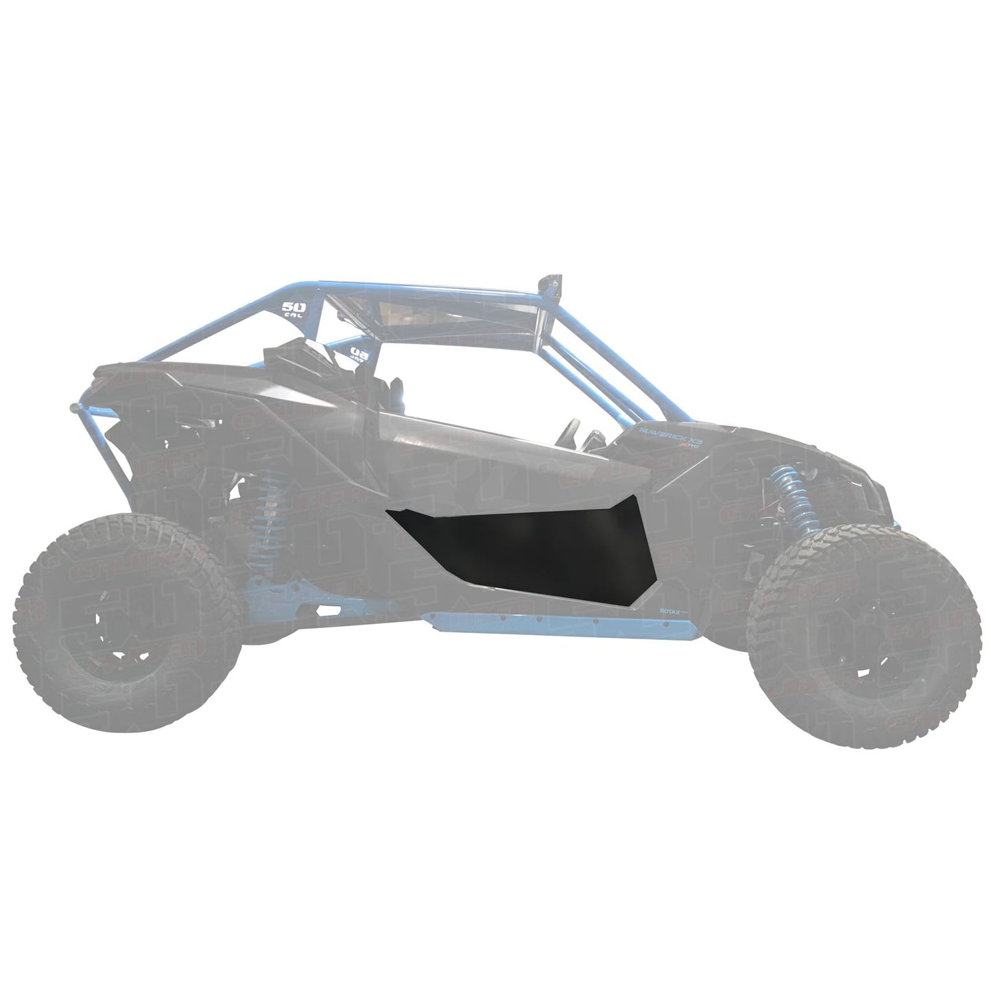 50 Caliber Racing Aluminum Lower Door Inserts for Can-Am Maverick X3 (2 Seat)