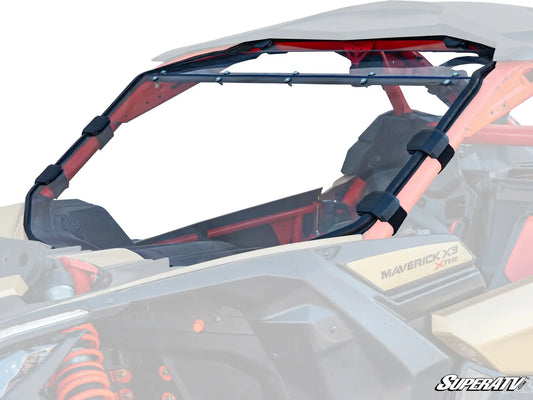 SuperATV Scratch Resistant Clear Polycarbonate Windshield - Can Am Maverick X3