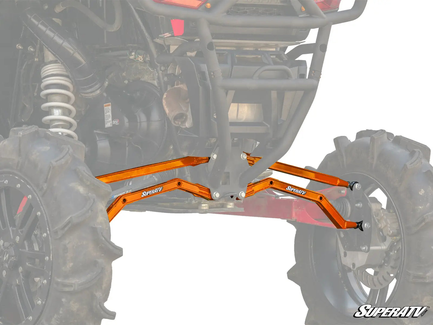 SuperATV Polaris RZR XP Turbo High Clearance Boxed Radius Arm Kit