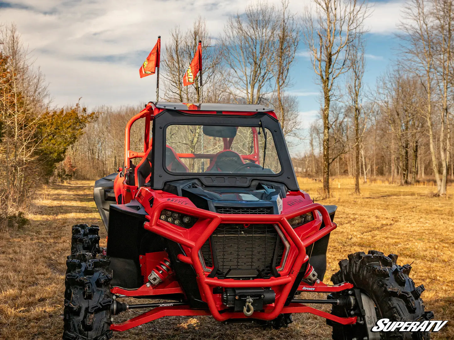 SuperATV Glass Windshield - Polars RZR XP Turbo S