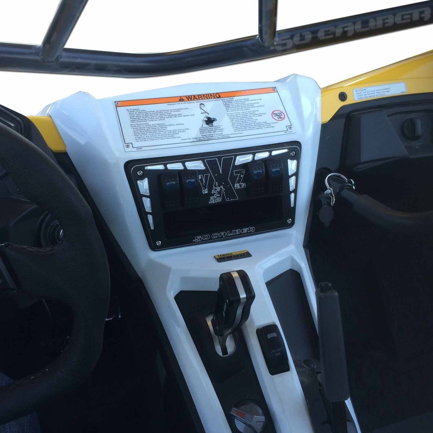 50 Caliber Racing CNC 4 Switch Dash Panel for Yamaha YXZ1000R