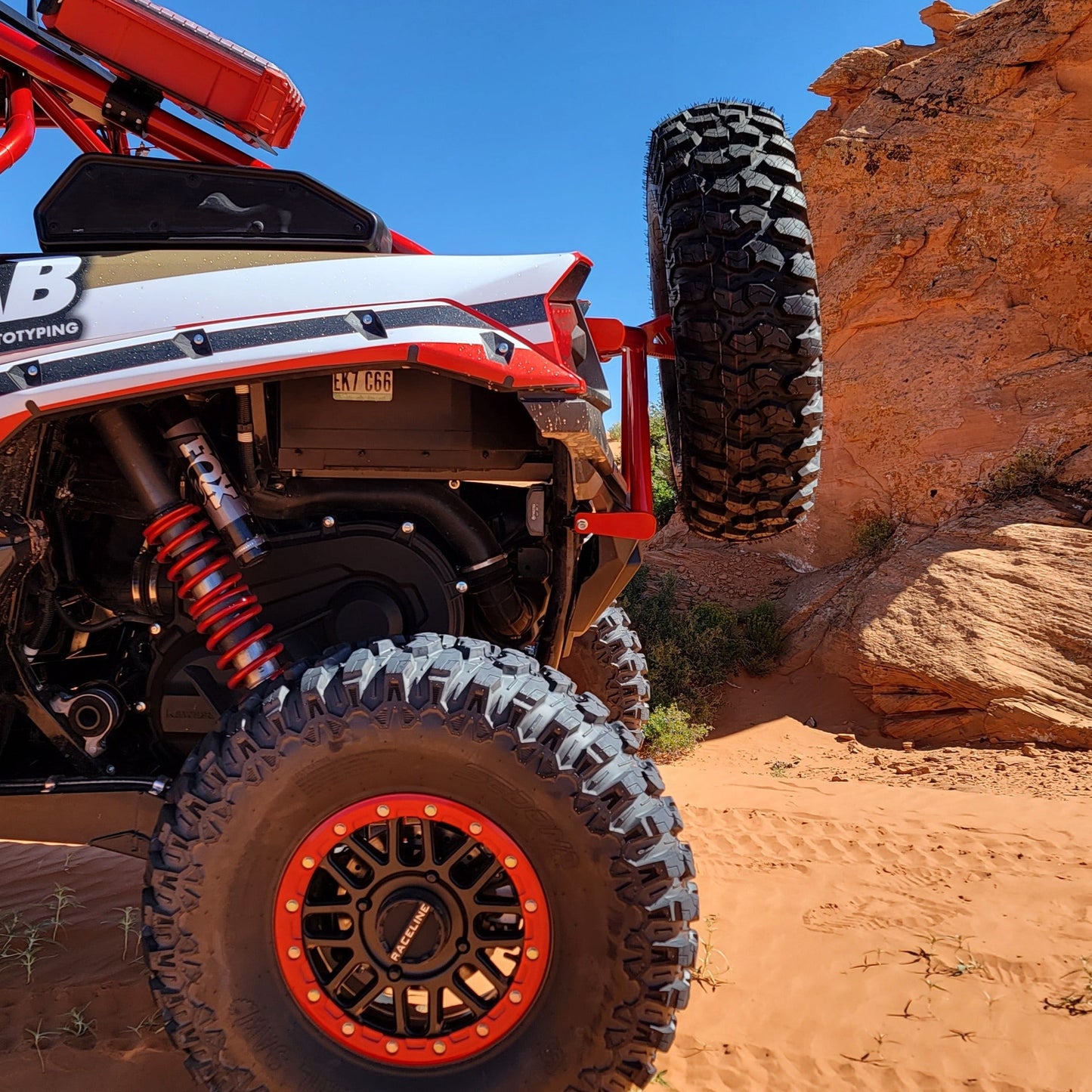 FastLab UTV Spare Tire Carrier for Kawasaki KRX1000