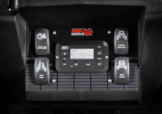 SSV Works Polaris RZR XP 1000 Dash Mounting Kit for MRB3 Bluetooth Media Controller