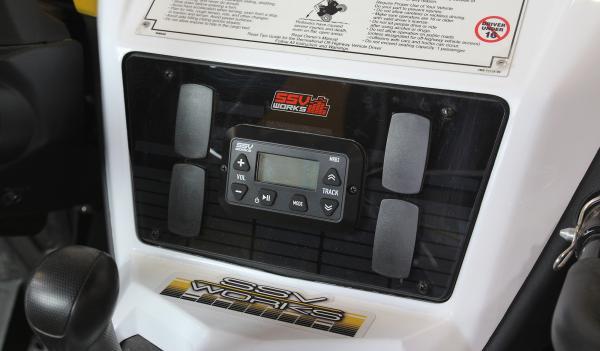 SSV Works Yamaha YXZ1000 Dash Mounting Panel for MRB3 Bluetooth Media Controller