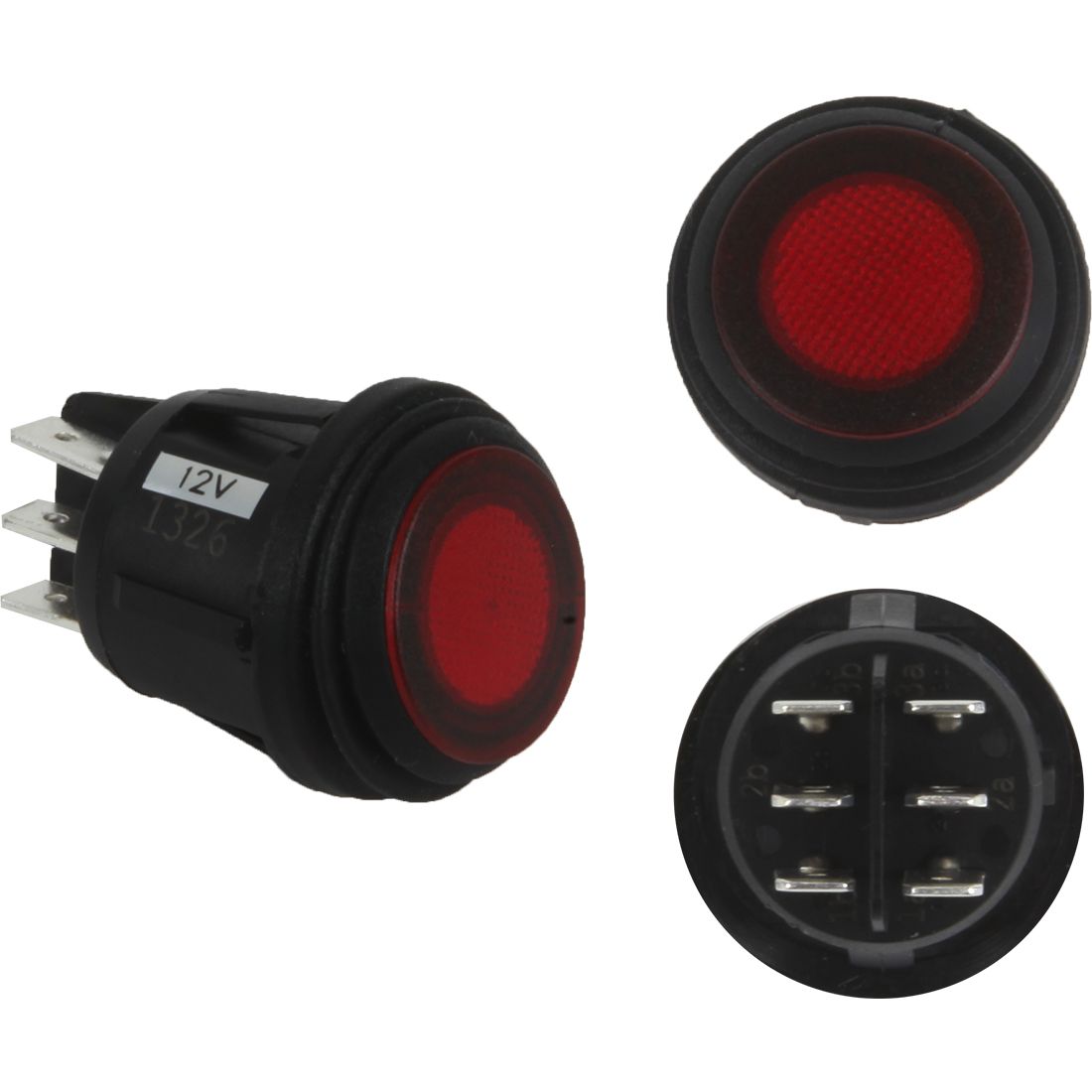 Rigid Industries 3 Position Rocker Switch Red 40181
