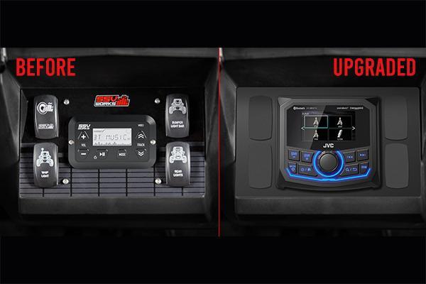 SSV Works JVC MR1 Media Receiver Plug-&-Play Kit for 2014-2018 Polaris RZR 900 / 1000