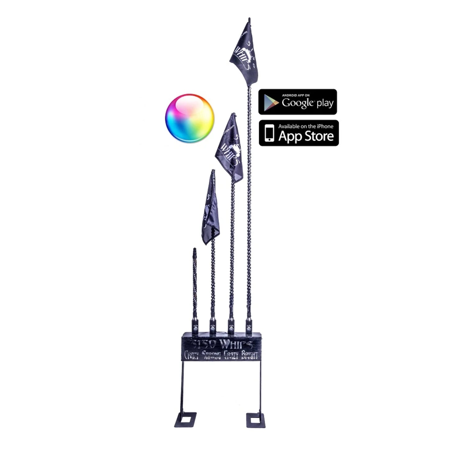 5150 Whips LED whip with bluetooth control (Single)