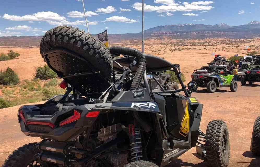 Assault Industries Adventure Rack Tire Carrier for Polaris RZR XP1000/RZR XP Turbo