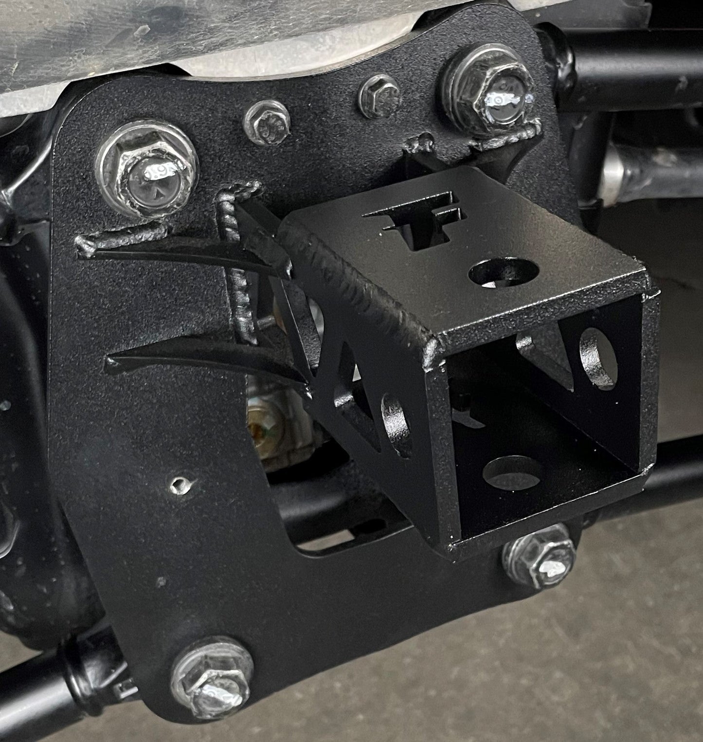 FastLab UTV Radius Rod Pull Plate w/ 2" Receiver for Polaris RZR Turbo R & Pro R