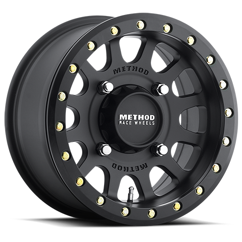 Method Race Wheels 15x7 MR401 Beadlock UTV 5x114.3 Offset +38 Matte Black