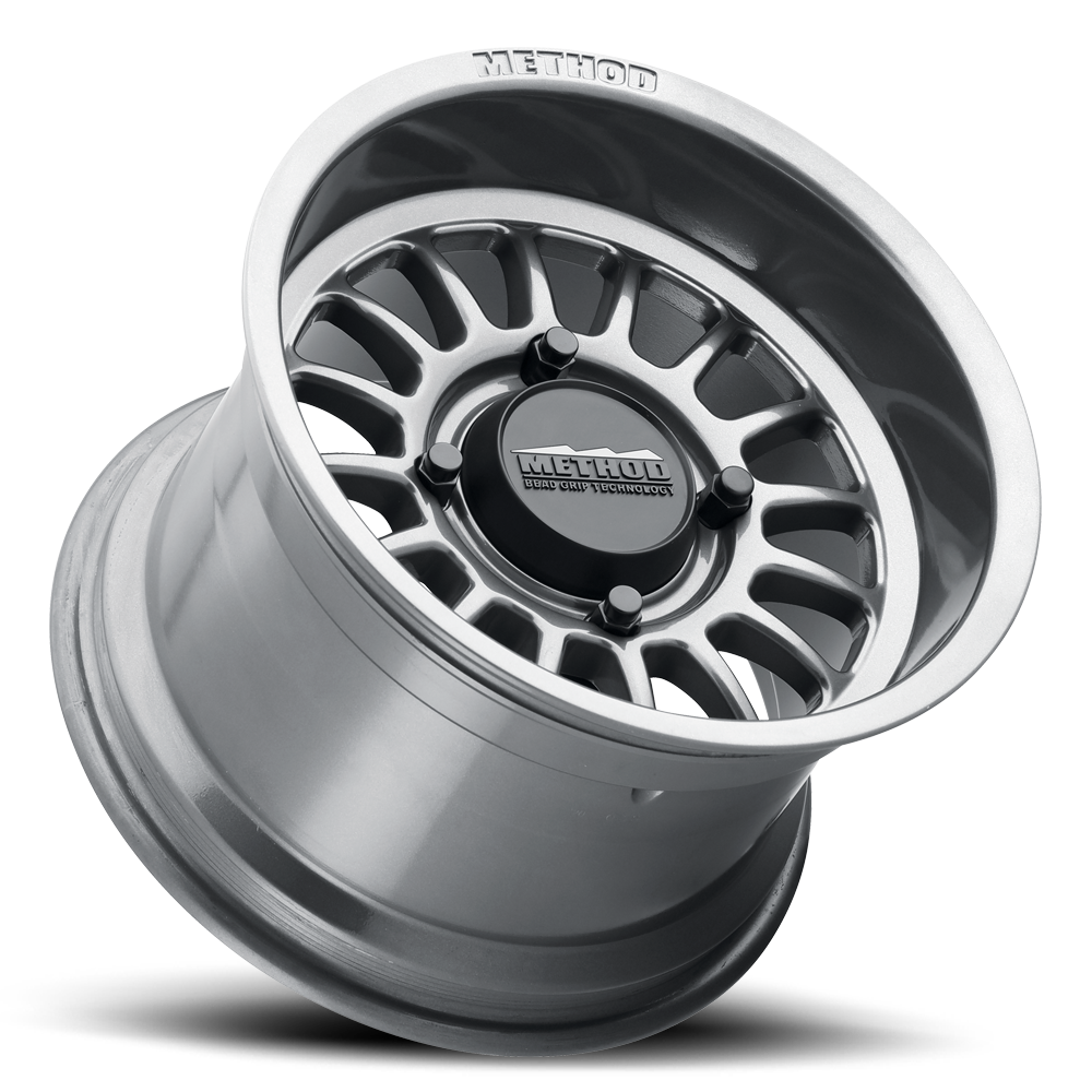 Method Race Wheels 15x10 MR411 Bead Grip UTV 4x136 Offset +25 Gloss Titanium