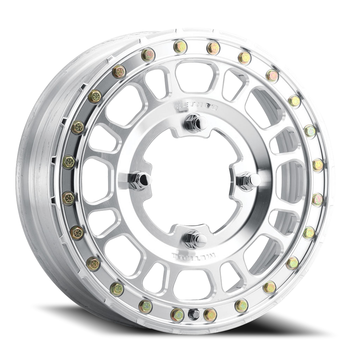 Method Race Wheels Forged 15x5 MR412 Beadlock UTV 5x114.3 Offset +43 Raw Machined