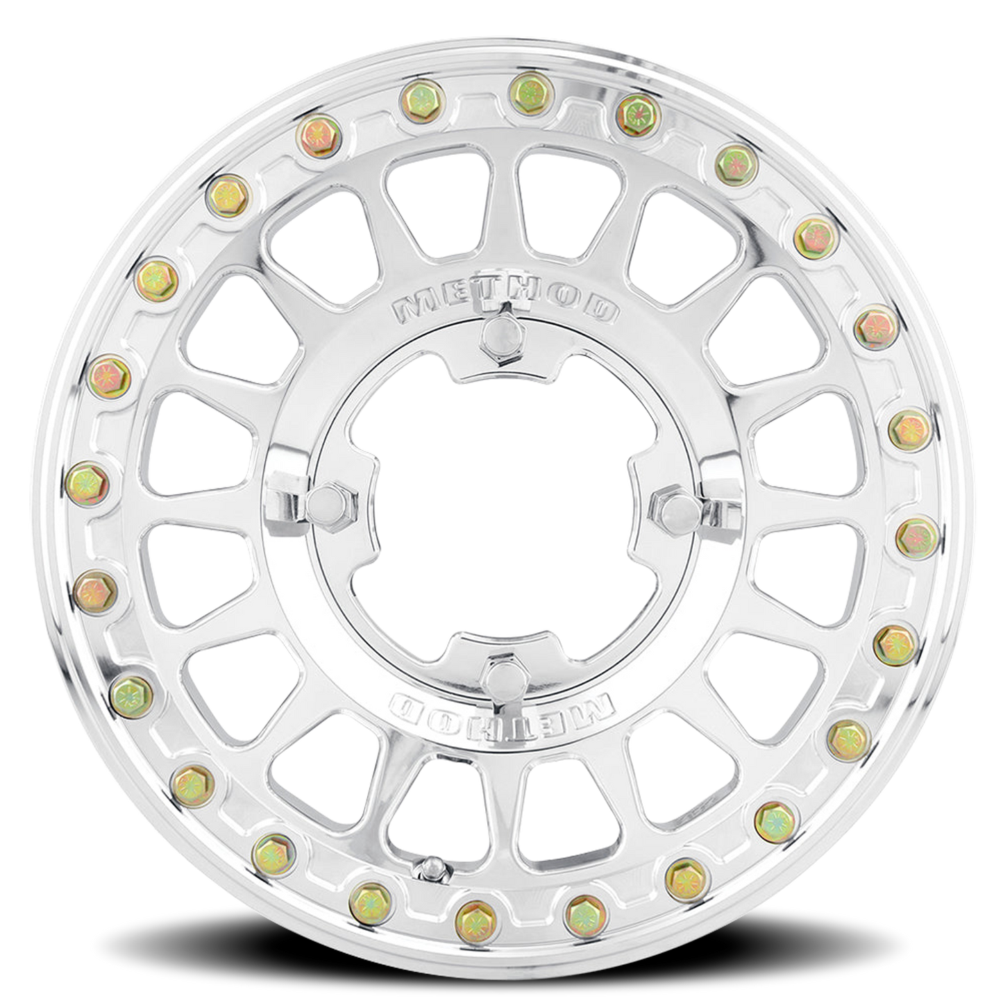 Method Race Wheels Forged 15x7 MR413 Beadlock UTV 4x156 Offset +38 Polished
