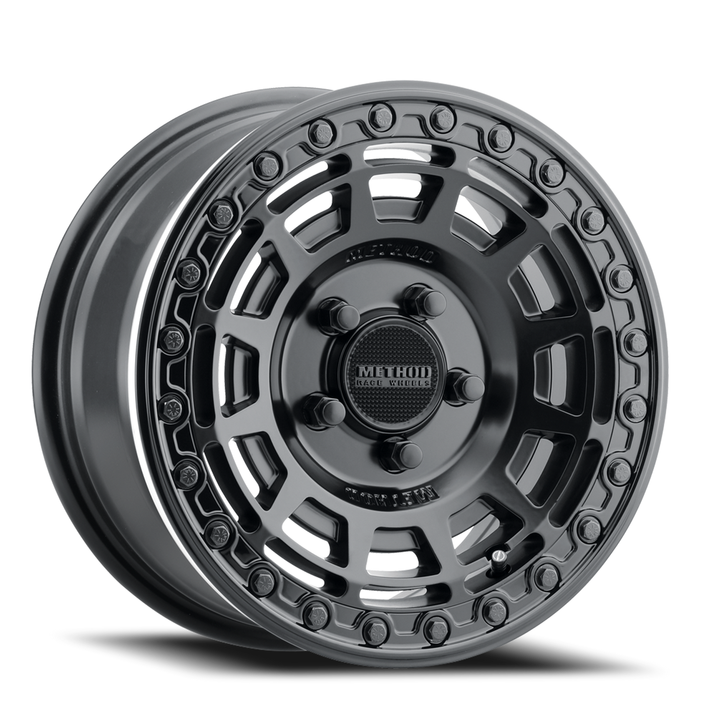 Method Race Wheels 15x10 MR415 Beadlock UTV 5x114.3 Offset +25 Lip Matte Black W/ Gloss Black Ring