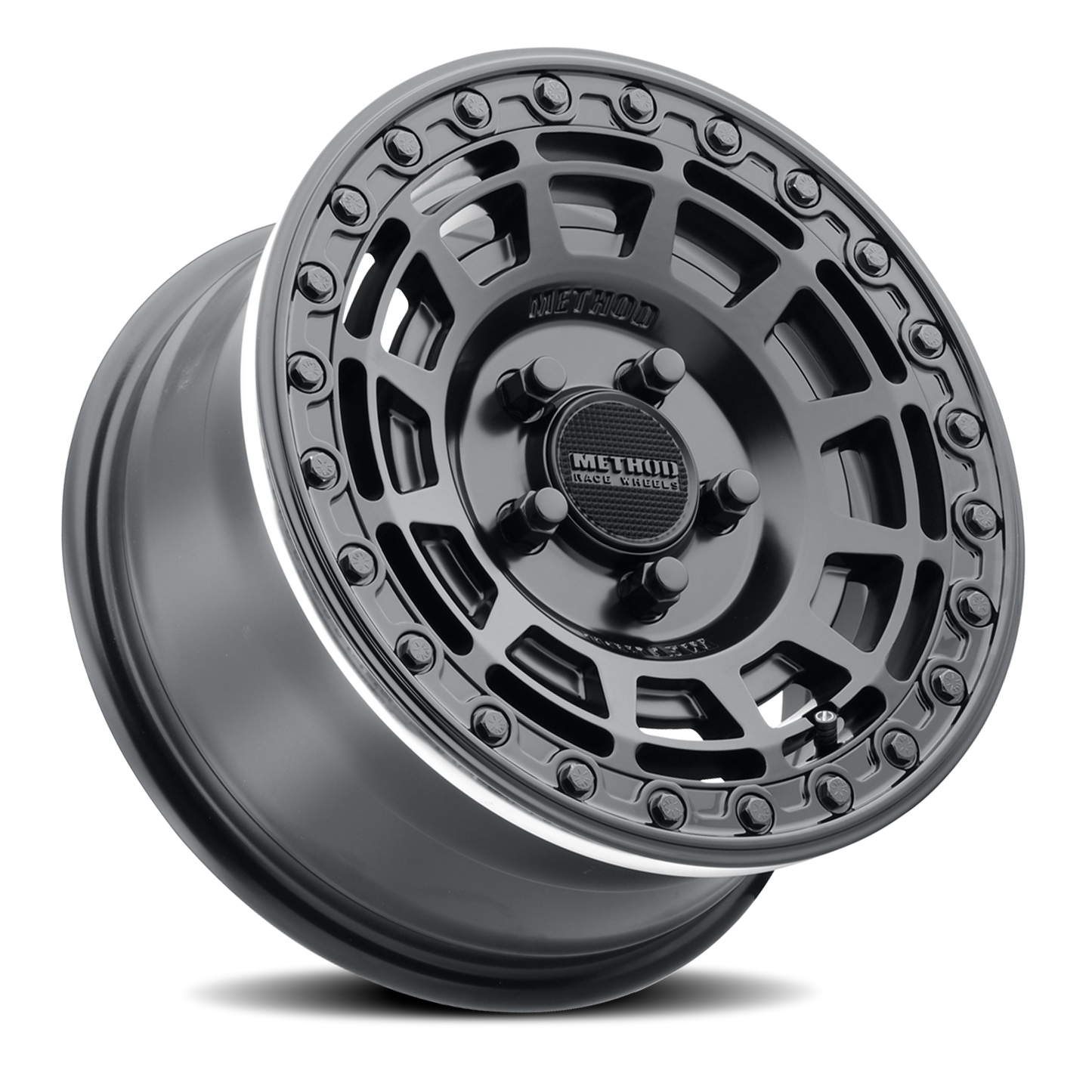 Method Race Wheels 15x10 MR415 Beadlock UTV 5x114.3 Offset +25 Lip Matte Black W/ Gloss Black Ring