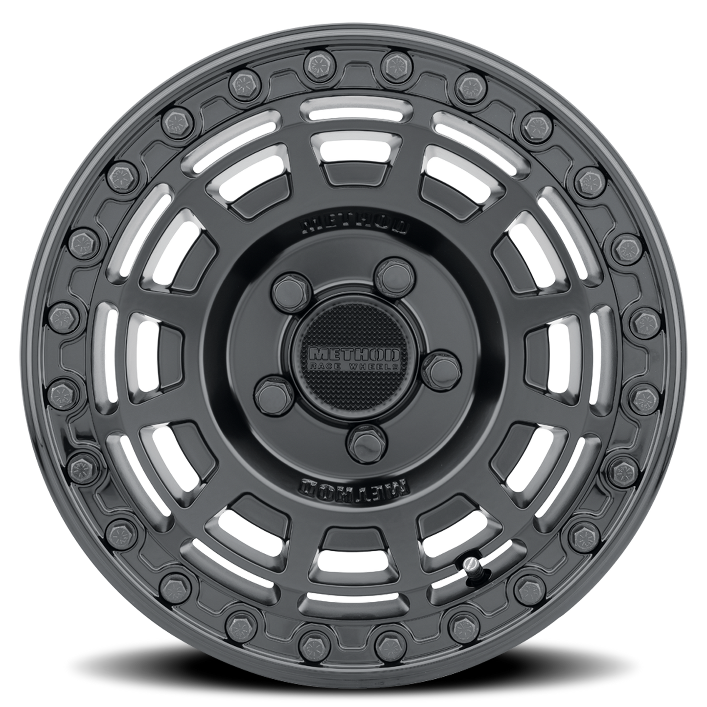 Method Race Wheels 15x10 MR415 Beadlock UTV 5x114.3 Offset +25 Lip Matte Black W/ Gloss Black Ring