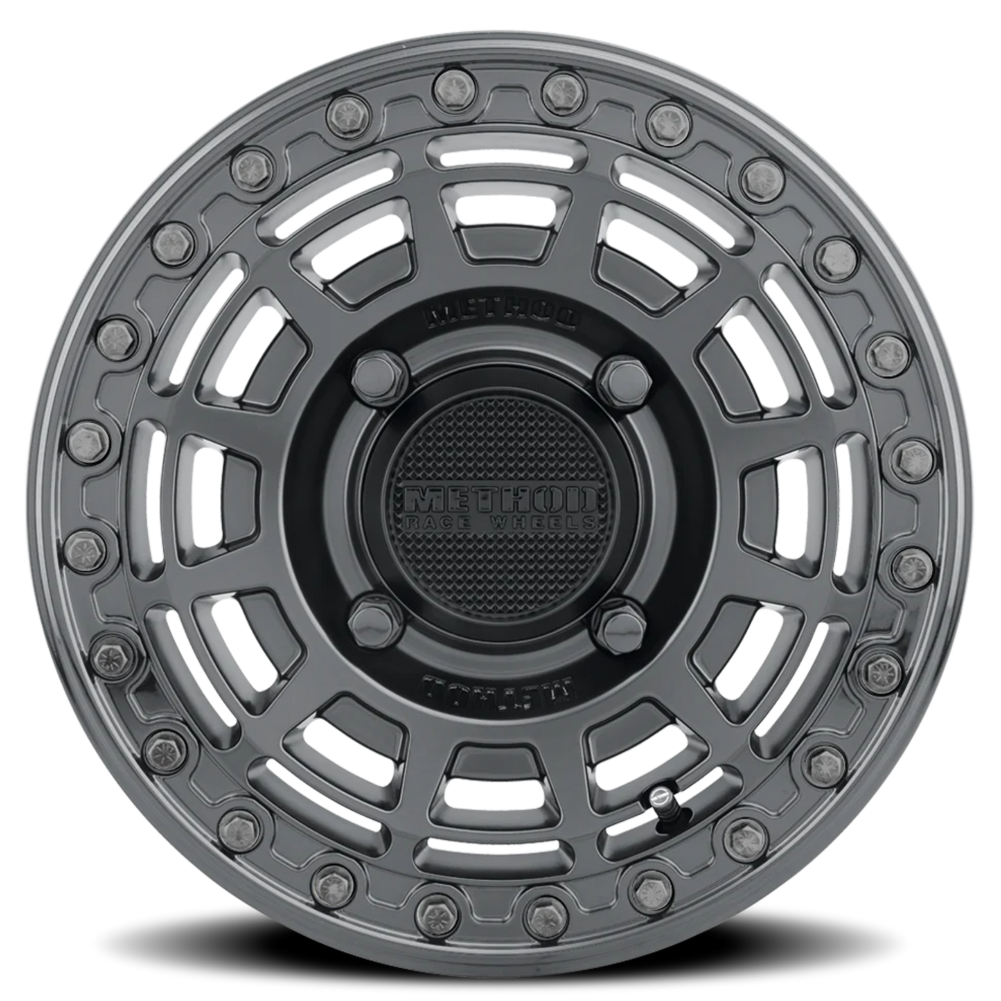 Method Race Wheels 15x7 MR415 Beadlock UTV 4x156 Offset +38 Matte Black W/ Gloss Black Ring