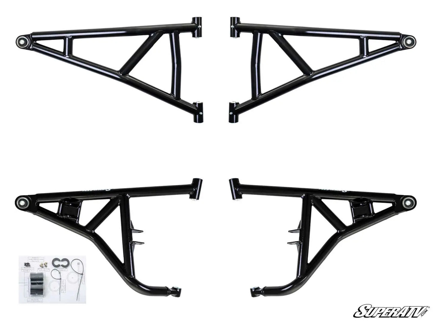 SuperATV High Clearance A-Arms Non-Adjustable - Polaris RZR XP1000