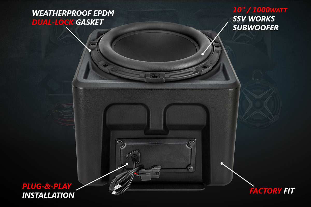 SSV Works 2018-2024 Polaris Ranger XP1000 SSV Works 5-Speaker Audio System w/JVC