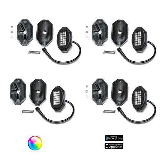 5150 Whips 187 Style Rock Lights w/ Controller