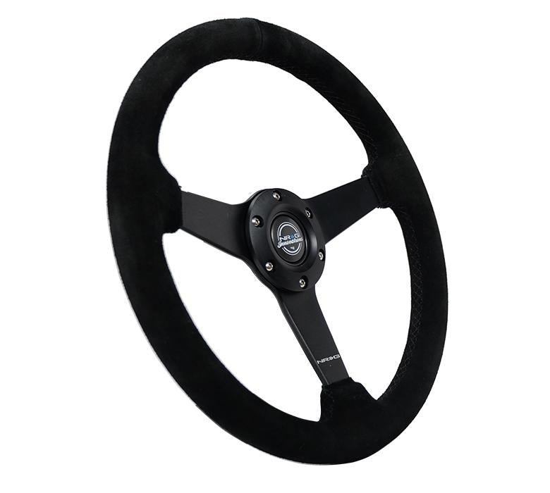 NRG 350MM Flat Steering Wheel Suede