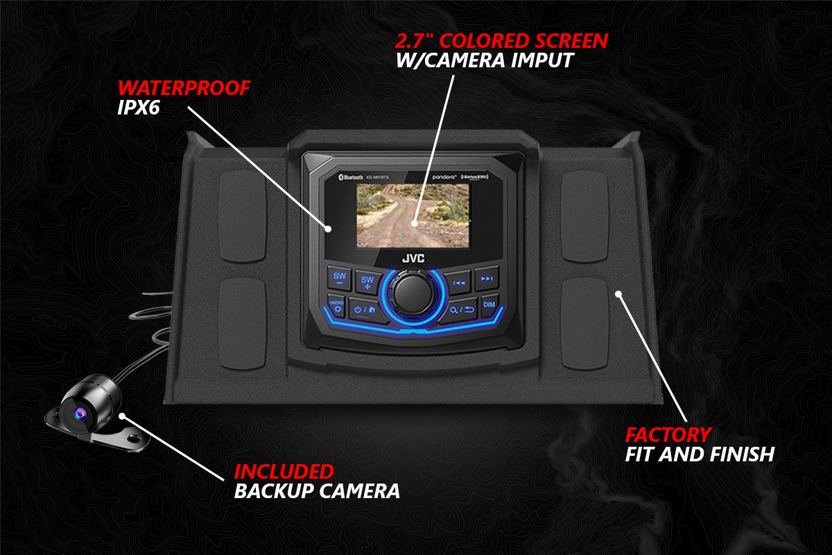 SSV Works 2014-2024 Polaris RZR Lighted 5-Speaker Plug-&-Play Kit with JVC