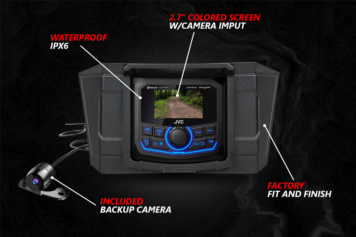 SSV Works 2020-2024 Polaris RZR Pro Lighted 5-Speaker Plug-&-Play System w/JVC