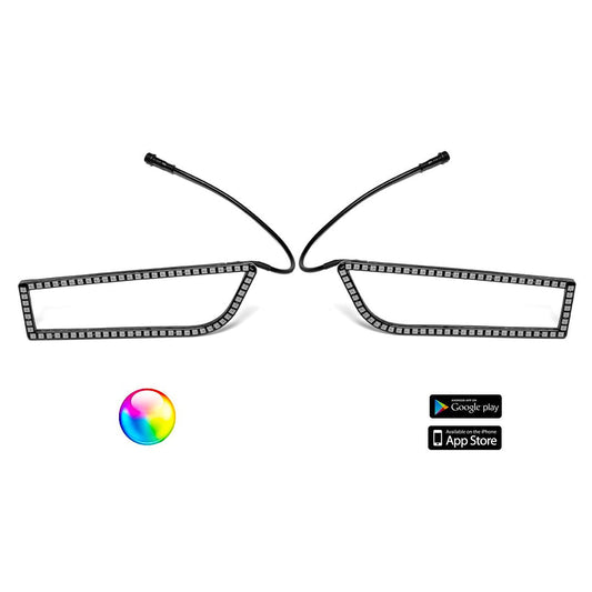 5150 Whips 187 Style Polaris RZR XP1000 Halos w/ Controller