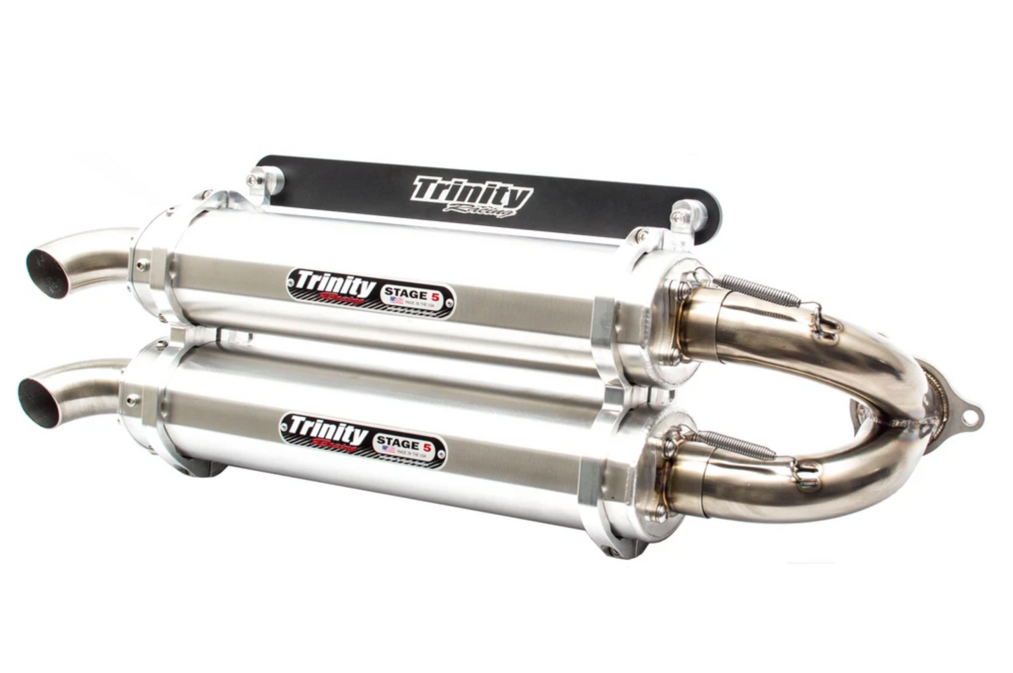 Trinity Racing Slip-On Exhaust for Polaris RZR Turbo/S
