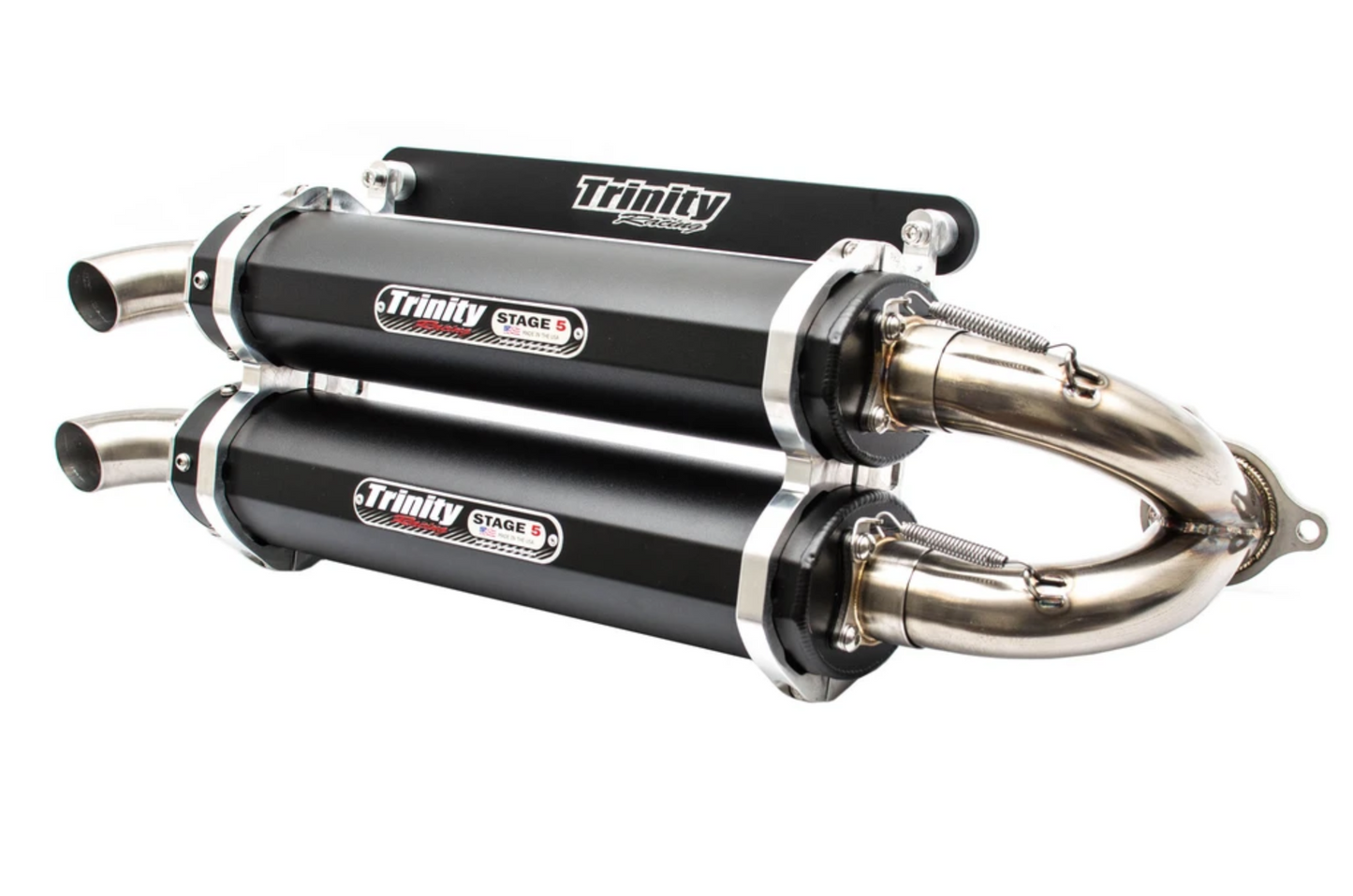 Trinity Racing Slip-On Exhaust for Polaris RZR Turbo/S