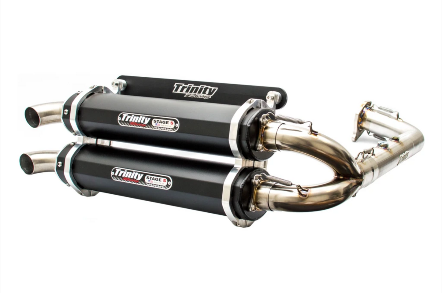 Trinity Racing Full Exhaust for Polaris RZR Turbo/S