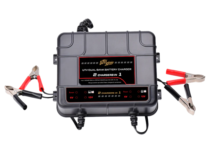 UTV Stereo Dual Bank 12V Battery Charger